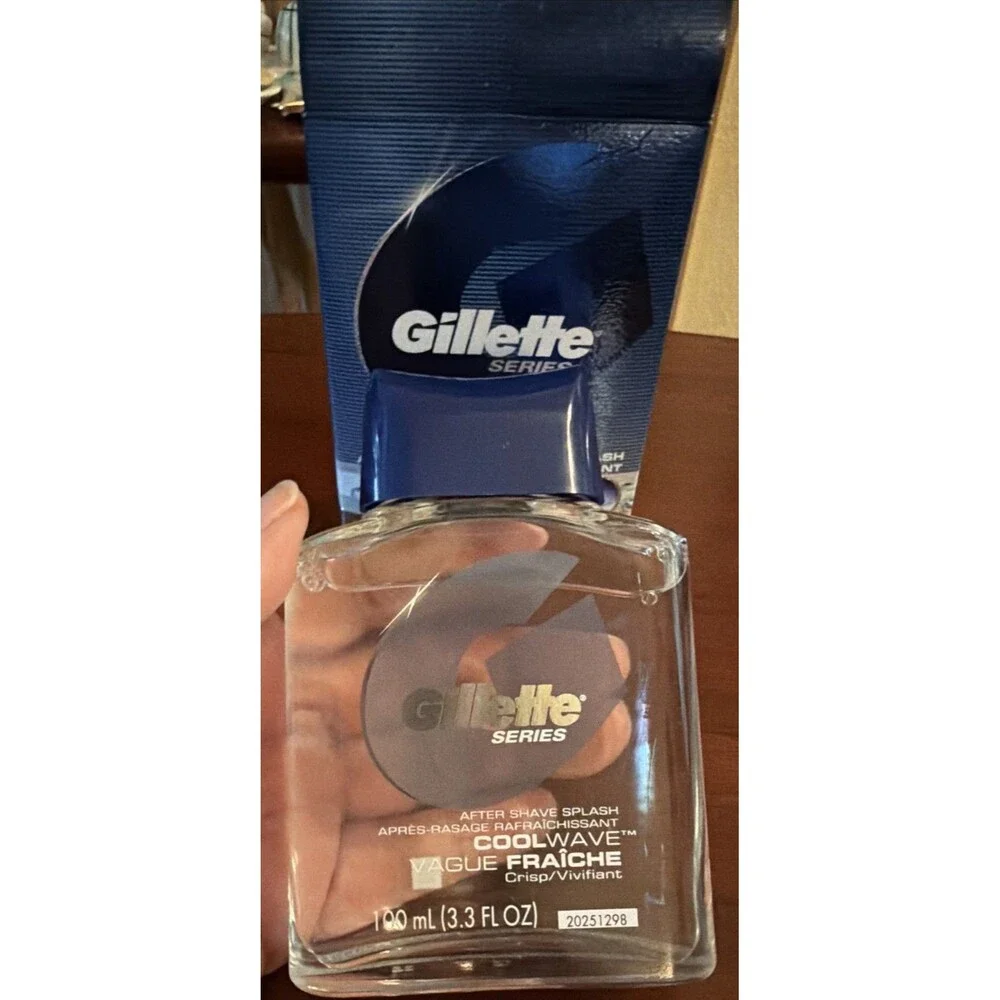 Gillette Series After Shave Splash, Cool Wave,  3.3 fl oz.  New In Original Box.
